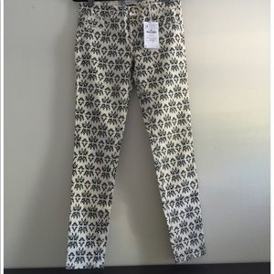 Zara Skinny Ikat print pants